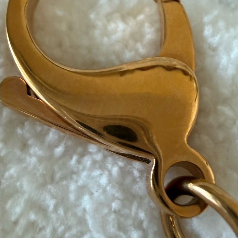 Swarovski Gold and Silver Infinity Heart Keychain/Infinite Bag Charm - Picture 4 of 5